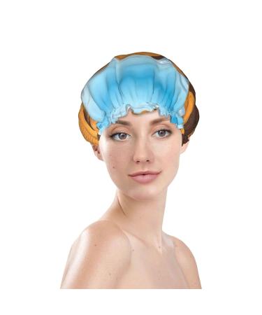 Sahara Desert Sand Dunes Printed Shower Cap - Waterproof, Fits All Head Sizes and Hair Textures for Women - Buy Online on GoSupps.com