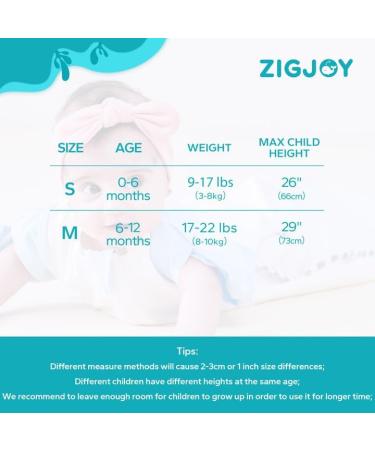 ZIGJOY Baby Swaddle Wearable Blanket 0.5 Tog 100% Cotton | Adjustable Sleep Sack for Newborn Boy Girl 6-12 Months - Buy Online on GoSupps.com