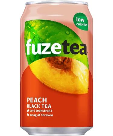  Fuze Tea Fuze Tea Peach Black Tea 330 ml. / Tray 24 Blikken - Buy Online on GoSupps.com
