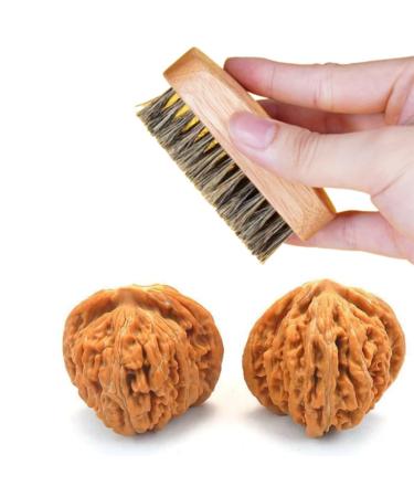 Natural Walnuts Relieve Stress And Soothe Meridian Walnuts Promote Blood Circulation Massage Walnuts Add A Walnut Cleaning Brush Walnuts Can Change Color With Play 48mm