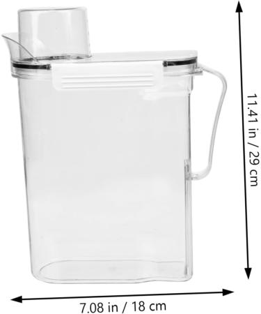 MAGICLULU 3pcs Laundry Storage Box Clear Laundry Laundry Soap Holder Plastic Filling 1 count (Pack of 1) Transparentx3pcs - Buy Online on GoSupps.com