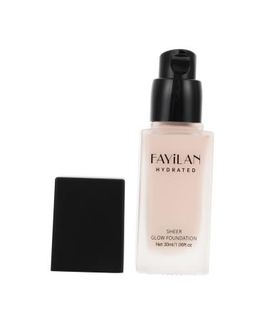 Gogogmee Liquid Foundation Concealer Liquid Makeup Foundation Fluid Waterproof Foundation Black Glass
