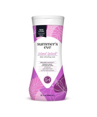 Summer's Eve Cleansing Wash for Sensitive Skin Island Splash 15 fl oz (444mL)