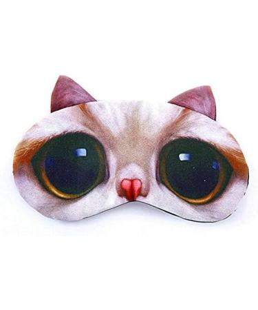 HappyDaily Set of 3 Beautiful 3D Cat Sleep Masks in Pink/Grey/Black | Comfortable Eye Cover for a Restful Sleep - Buy Online on GoSupps.com