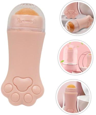 Healvian 1pc Volcanic Stone Oil-absorbing Ball Oil Absorbing Face Roller Skin Care Roller Volcanic Rock 7.5x3cm Pink - Buy Online on GoSupps.com