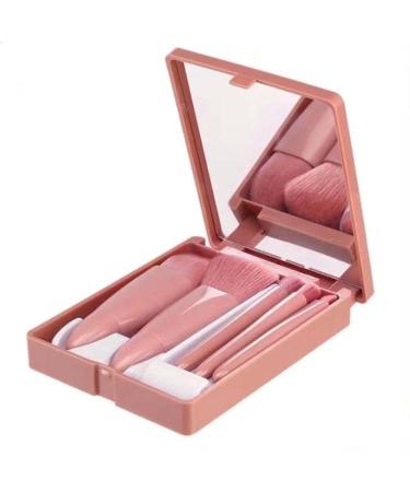 COSHINE Easy-taken Travel Makeup Brush Set - 5pcs Mini Cosmetic Brushes with Mirror - Buy Online on GoSupps.com