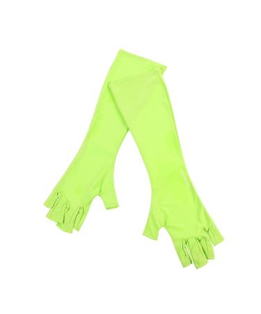 Beavorty 1 Pair Nail Gloves Gloves UV Lamp Gloves Gel Manicure Gloves Nail Art Gloves Manicure Accessories Oveglove Sun Protection Polyester Mj03 Apparel Green Manicure Art Gloves 25X9X0.4CM