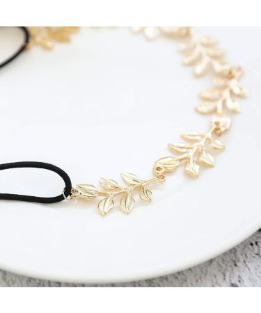 Yalice Elastic Leaf Headband - Gold Hair Accessory for Women & Girls - Buy Online on GoSupps.com