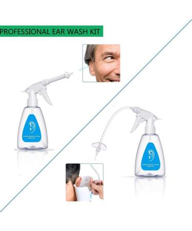 Ear Wax Removal Kit - Complete Ear Cleaning System with Spray Bottle, Bulb Aspirator, Basin, Brush, and Disposable Tips - Triangle Set - Buy Online on GoSupps.com