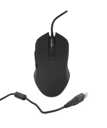 Radiant 6D Wired Mouse Multicolor RGB Glow for Office Gaming Stunning USB Desktop Mouse Corded for Home Office Gaming Adventure Multi Hue Play Game Mice (RGB) RGB Black