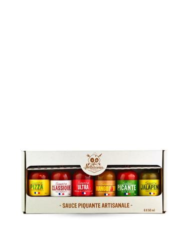 Hellicious 6-Piece Artisan Hot Sauce Set Scoville 8 000 to 1 500 000 Mild and Extreme Sauce