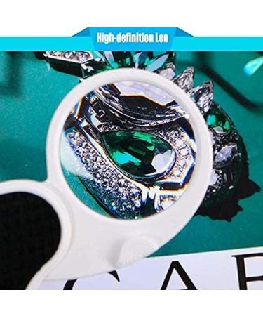 5X Handheld Pocket Magnifying Glass with Light - Small Illuminated Folding Lens for Reading, Coins, Hobby & Travel - 45mm Diameter - Buy Online on GoSupps.com