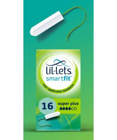Lil-Lets Non-Applicator Super Plus Tampons X 96 | 6 Packs of 16 | Heavy Flow & Non-Applicator Regular Tampons X 96 | 6 Packs of 16 | Light to Medium Flow + Regular Tampons X 96 - Buy Online on GoSupps.com