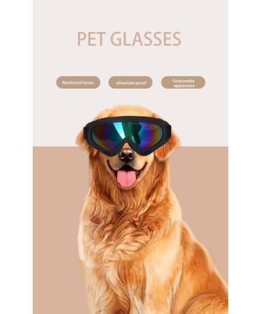 Jiamian Pet Sunglasses for Dogs - Waterproof UV Protection Adjustable Straps for Medium & Large Breeds - Anti-Fog & Windproof Black2 - Buy Online on GoSupps.com