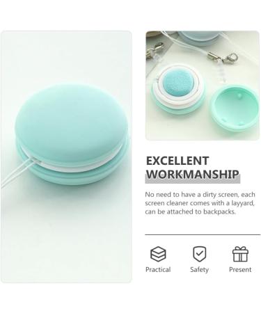 Healifty Pouch Microfiber Cleaning Cloth Set - 12pcs Macaron Shape Portable Lens & Screen Cleaner with Keychain - Mini Phone Wiper & Eyeglass Brush (Pink Blue Green Khaki - Buy Online on GoSupps.com