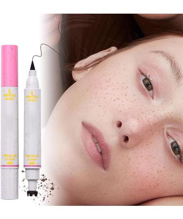 Faux Beauty Mark Stamp | Face Spot Pen - 2-in-1 Waterproof Beauty Stencil - Faux Freckles and Eyeliner for Natural Skin Makeup - Buy Online on GoSupps.com