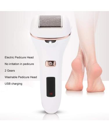 Electric Foot File - Portable Waterproof USB Foot Care with 3 Grinding Heads for Hard Cracked and Dry Skin - Ideal for Pumice Treatment - Buy Online on GoSupps.com