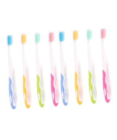 Beavorty 8pcs Travel Toothbrush Adult Toothbrushes Oral Accessories Bristle Toothbrushes Oral Care Tool