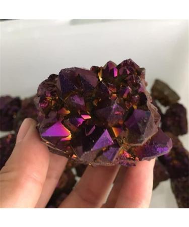 Natural Natural Red Titanium Rainbow Quartz Crystal Cluster Specimen Natural Stones and Minerals ningxiao - Buy Online on GoSupps.com