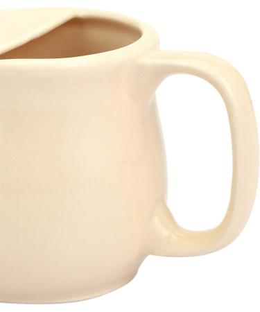 Spill Proof Ceramic Neti Pot Set - Beige, 250 ML - 5 Sachet Neti Salt, Microwave Safe - Buy Online on GoSupps.com
