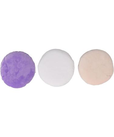 5inch Powder Puff 3pcs Soft Cosmetic Puffs Washable Large Round Face Powder Pads with Ribbon for Loose and Foundation Replacement - Buy Online on GoSupps.com