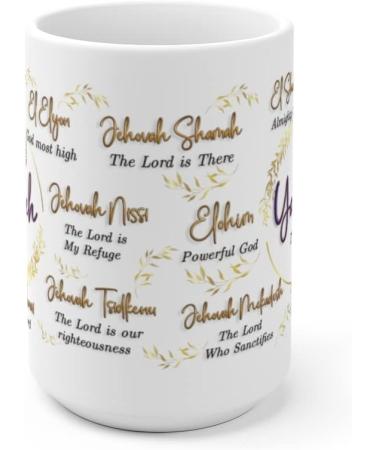Yahweh Holy Names of God Mug - 11oz & 15oz | International Shipping Available - Buy Online on GoSupps.com