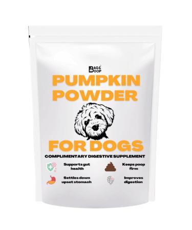 Bag & Boop Pumpkin powder for dogs - digestive aid for diarrhea & anal scooting (200g) - Buy Online on GoSupps.com
