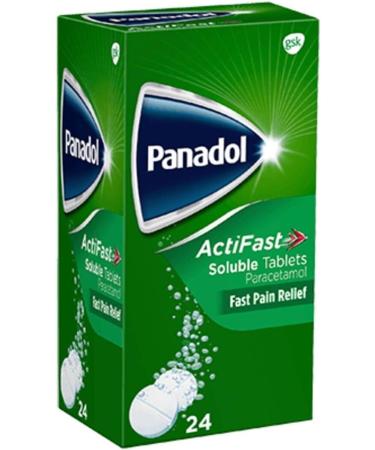 Panadol ActiFast Soluble Tablets Paracetamol 500 mg 24s - Buy Online on GoSupps.com