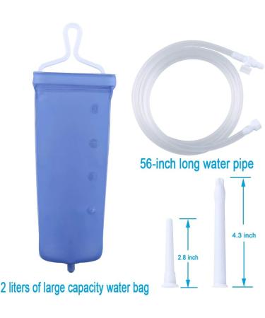 Enema Bag Colon Cleanse Kit - Reusable 2 Quart Colonic Irrigator for Coffee & Water Cleansing | Ideal for Men & Women - Buy Online on GoSupps.com