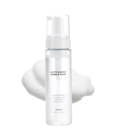 BENETUS Lacto Alaska Bubble Foam, Facial Cleanser, Face Wash, Moisture Balance, for Sensitive Skin Korean Skincare 200ml