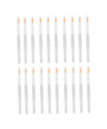 20pcs Crystal Stick Lip Brush Lipstick Brush Crystal Pole Plastic