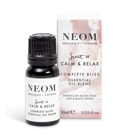 NEOM - Complete Bliss Essential Oil Blend, 10ml | Blush Rose, Lime & Black Pepper | Scent to Calm & Relax Range | 100% Natural Fragrance