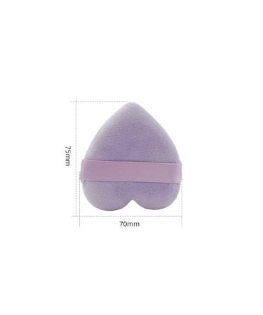 SBTRKT Triangle Heart Shape Velvet Powder Puff - 2pcs/10pcs Lightweight Washable Makeup Sponge for Face - Best Cosmetics Tool - Buy Online on GoSupps.com