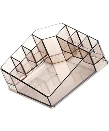 Anncus Transparent Makeup Box Acrylic Cosmetics Organizer Desktop Storage Rack for Lipsticks Blusher Eye Shadow Pressed Powder (Transpa - (Size: S Color: Coffee) S / Coffee - Buy Online on GoSupps.com