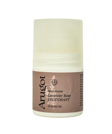 Lavender Rose Roll On Deodorant Organic Made in Israel | No Irritating Baking Soda or Aluminum