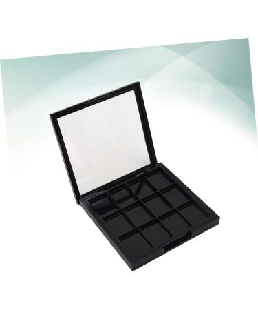 WOONEKY 4 Pcs 12 Empty Eyeshadow Dish Makeup Pallets for Women Travel Eyeshadow Highlight Empty Makeup Black - Buy Online on GoSupps.com