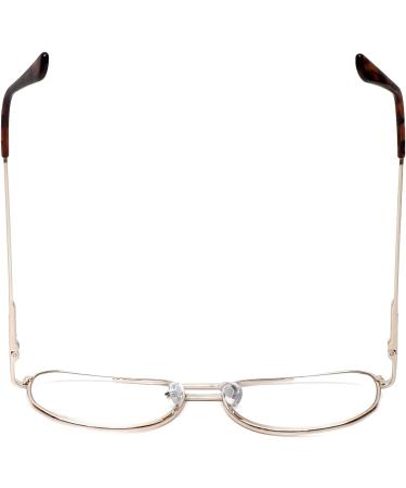 Calabria 1106 Metal Aviator Reading Glasses | Gun-Metal or Gold | 0.5 x Power Option - Buy Online on GoSupps.com