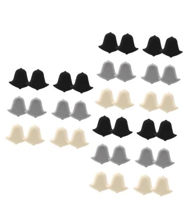 NOLITOY 18 Pairs Forefoot Half Size Pad Heel Cushion Pads Invisible Shoe Pads Shoe Filler for Too Big Shoes Wear-Resistant Heel Liners Heel Grips Women's Sponge Lifting Belt High Heel
