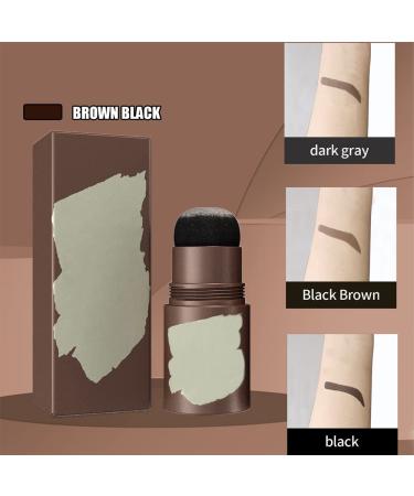 Brown Black Eyebrow Stamp Stencil Kit with 24 Reusable Thick & Thin Brow Stencils - Pomade Eyebrow Shaping Definer Set - Buy Online on GoSupps.com