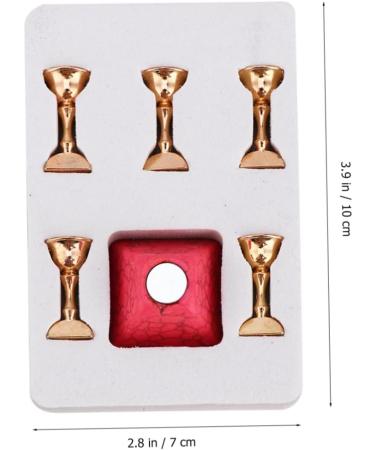 POPETPOP Nail practice nail bracket manicure tools nail tip holder nail display stand Practical nail art tool magnetic nail tip stand chessboard finger stand nail practice base 10x7cm Pink - Buy Online on GoSupps.com