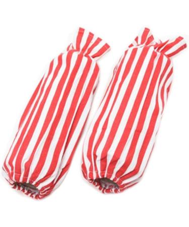 Sleeves Oversleeves Protective Oversleeves Arm Pads Arm Sleeves Covers Cotton Linen Stain Resistant Oversleeves Kitchen Arm Sleeves Covers Red Stripes
