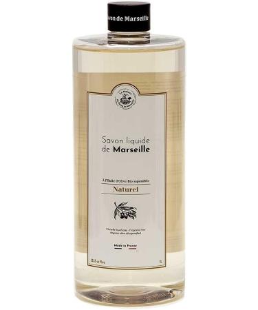 Maison Du Savon De Marseille liquid soap with soap dispenser ceramic 1 liter refill pack 300 ml - Buy Online on GoSupps.com