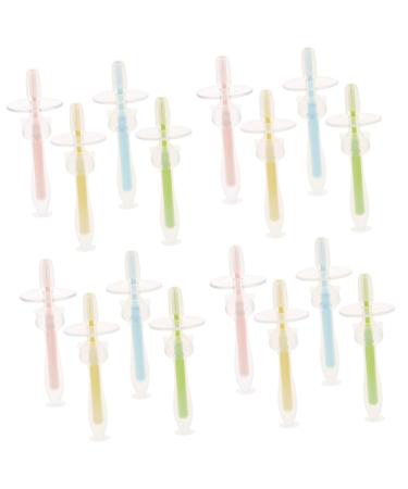 Beavorty 16 STK Baby toothbrush Suction toothbrush toothbrush with soft bristles toothbrush travel toothbrush infant toothbrush silicone toothbrush for babies suction cup soft brushes