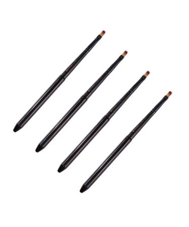 Housoutil Lip Brush Wands 4pcs Set Makeup Brush Lip Gloss Brush Applicator Lip Gloss Applicator Lip Brush Make up Brush Makeup Tool Kit Lipstick Applicator Makeup Tools Portable Suite X718