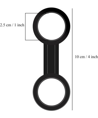 2 Pieces Silicone Snorkel Mask Strap Keeper Clips - Dive Snorkeling Gear Spare Parts - Buy Online on GoSupps.com