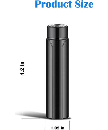 Portable USB Rechargeable Electric Razor - Perfect for Travel & Touch-ups, Unisex Shaver for Men and Women in Black - Buy Online on GoSupps.com
