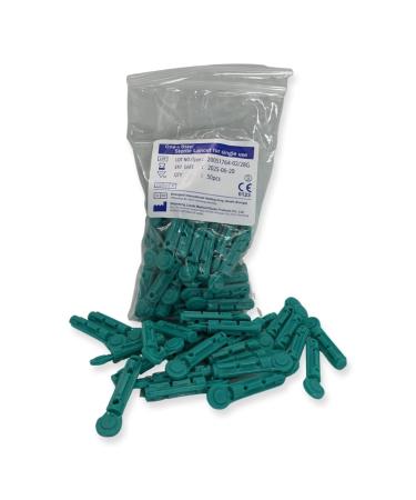 100 Count One Step Sterile 28g Safety Lancets for Diabetic Blood Glucose Testing - Disposable Twist Top Lancet Pen Needle - Buy Online on GoSupps.com
