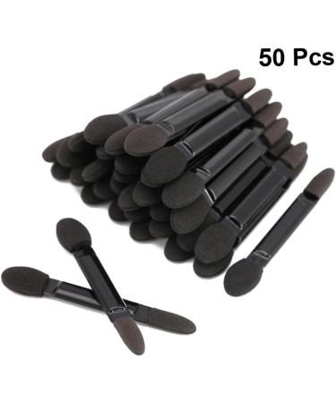 Baluue 150 Pcs Women Eyeshadow Brush Eye Shadow Applicator Double-end Eyeshadow Brushes Face Sponge Black - Buy Online on GoSupps.com