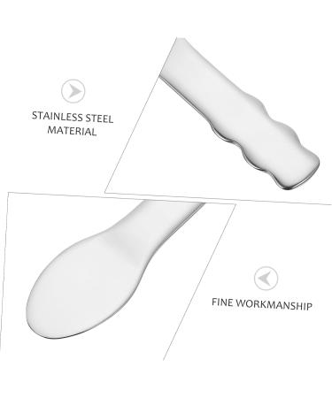MAGICLULU Stainless Steel Ointment Spoon Birthday Hat Headband Skincare Tools for Cosmetic Skincare Spatula Mini Spoon Mini Blender Cream Scoop Scroll Wheel Lip 6.5x2x0.2cm Silver - Buy Online on GoSupps.com