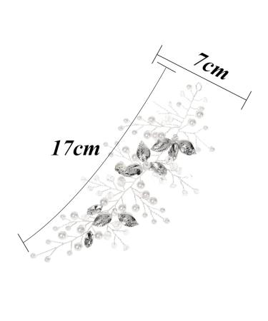 Zasvec Floral Jewelry for Brides Wedding Hairpins Pearl & Crystal Hair Accessories Flower Vine Head Jewelry 6 Pack - Buy Online on GoSupps.com